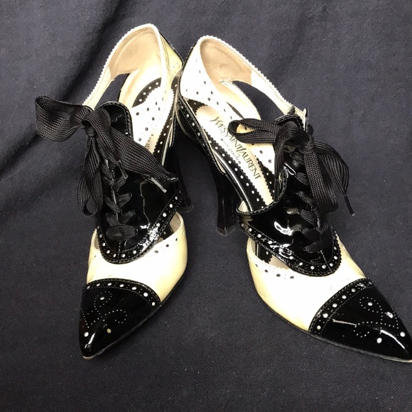 RARE YSL spectator pumps - Picture 3 of 8